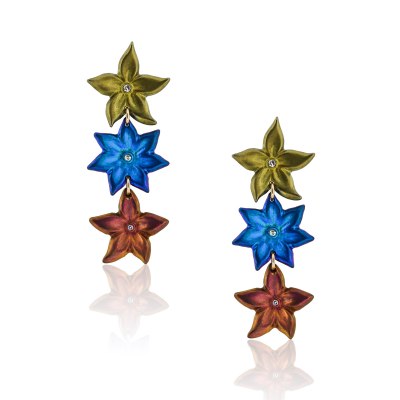 ANASTASIA KESSARIS - Sea Life Diamond Dangle Earrings