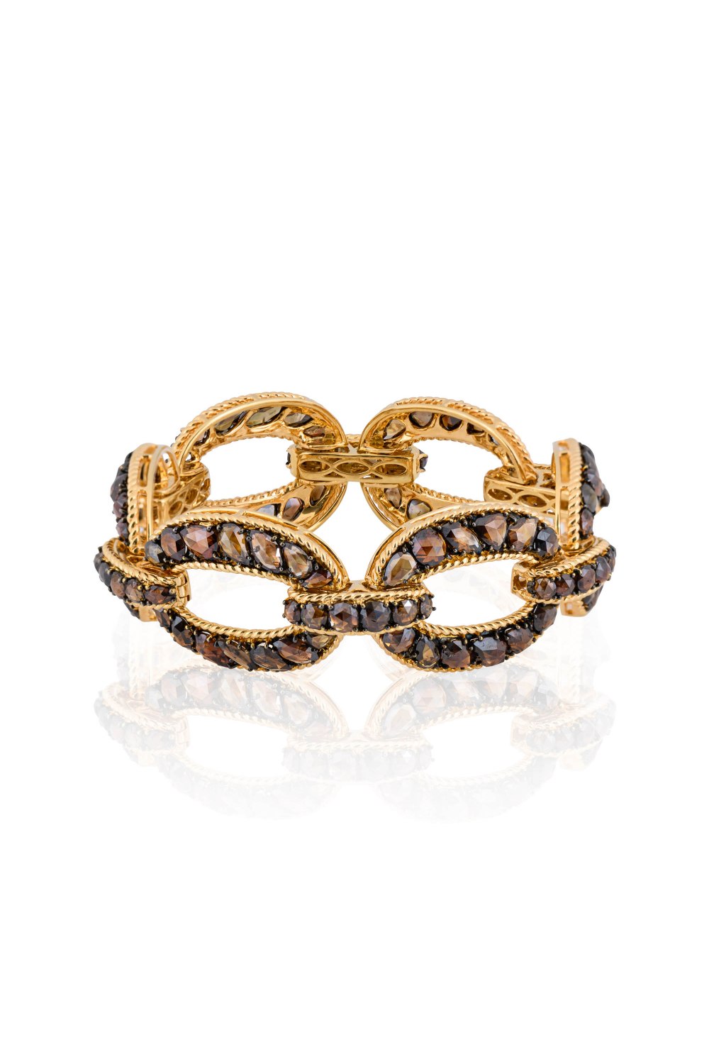 Kessaris-Diamond Gold Chain Bracelet