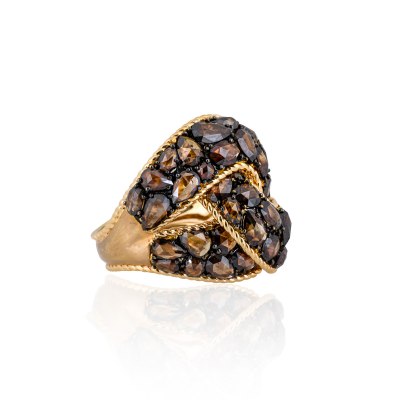 Kessaris-Diamond Gold Statement Ring