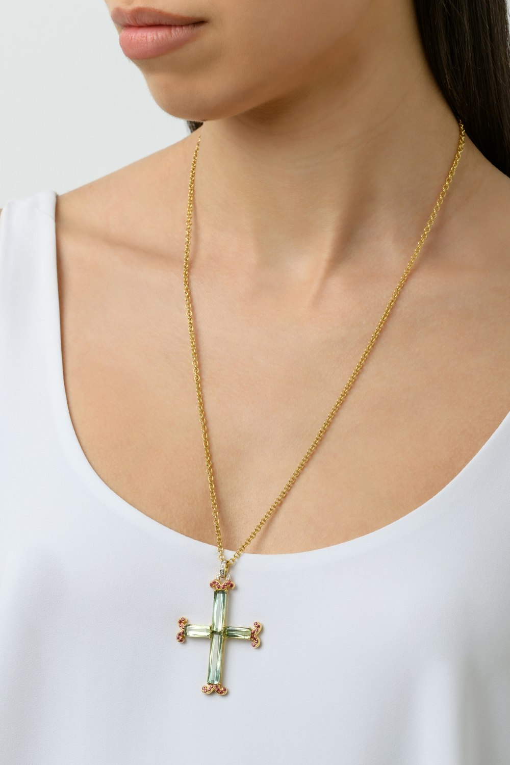 KESSARIS - Vivid Cross Necklace