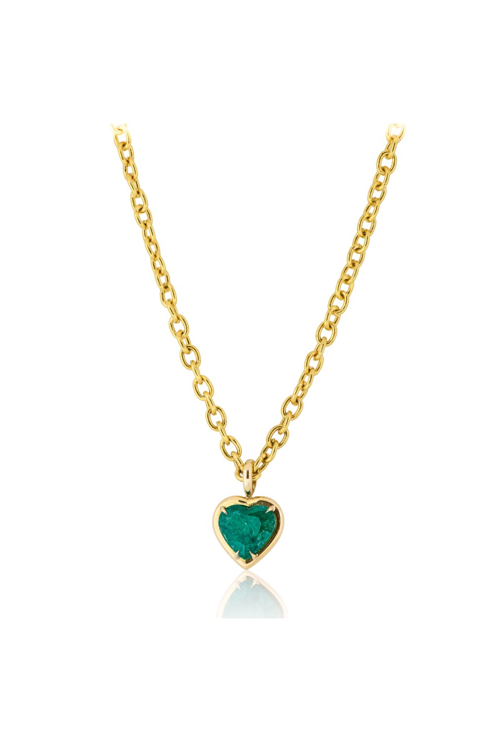 KESSARIS - Emerald Heart Pendant
